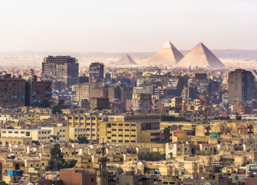 Giza city in Egypt